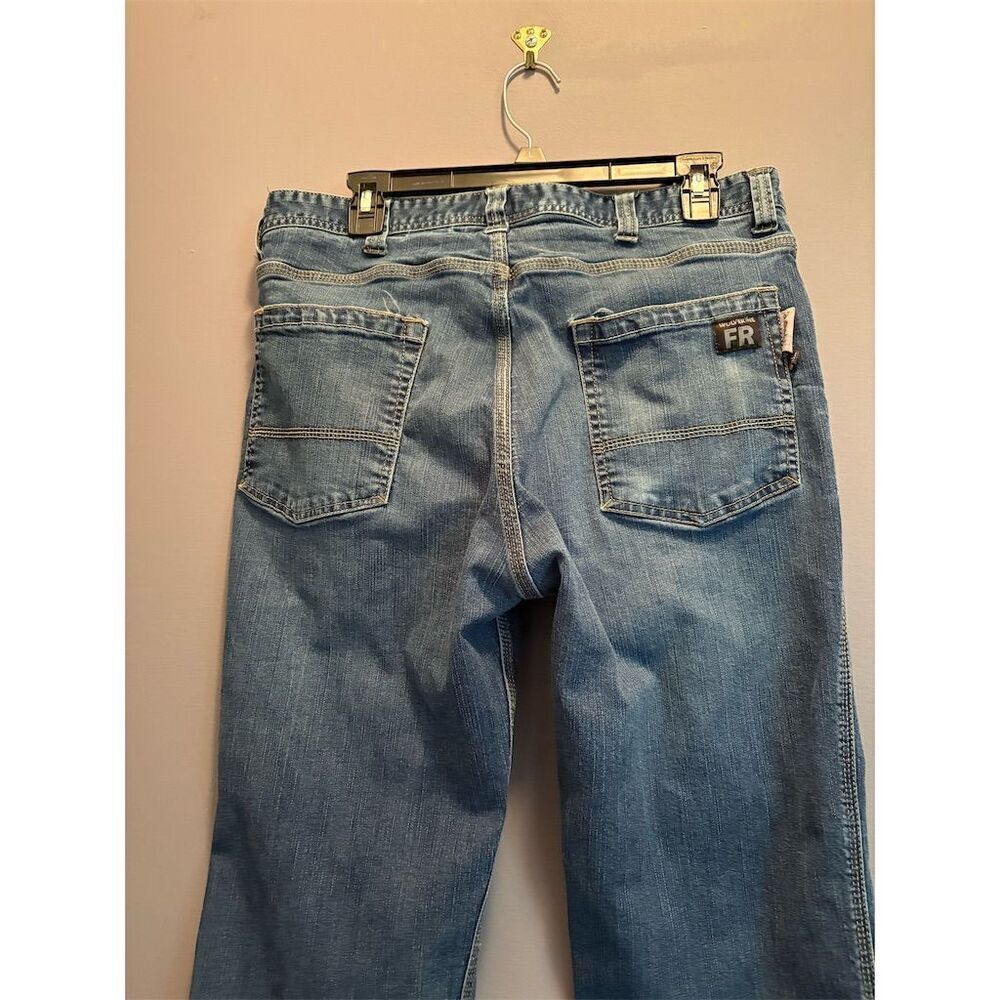 Wolverine Men's Flame Resistant Jeans Blue Size 36x32 (actual measures 33x30) - Picture 6 of 10